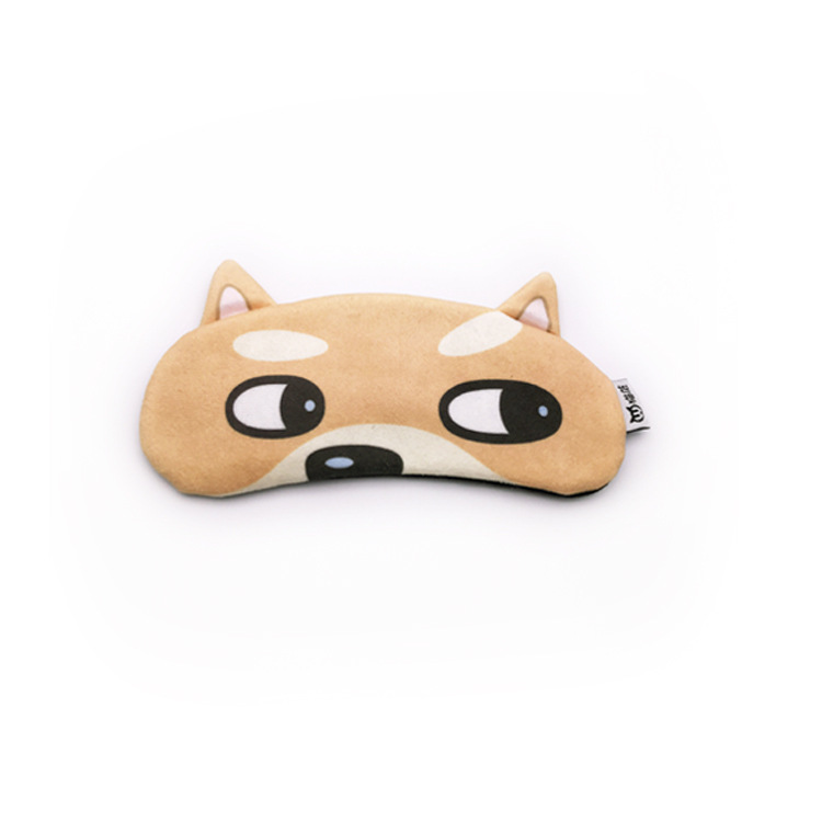 En stock nueva fábrica pin máscara de ojo siesta máscara de ojo de dibujos animados gato frío comprimir caliente doble uso sombreado sueño máscara de ojo