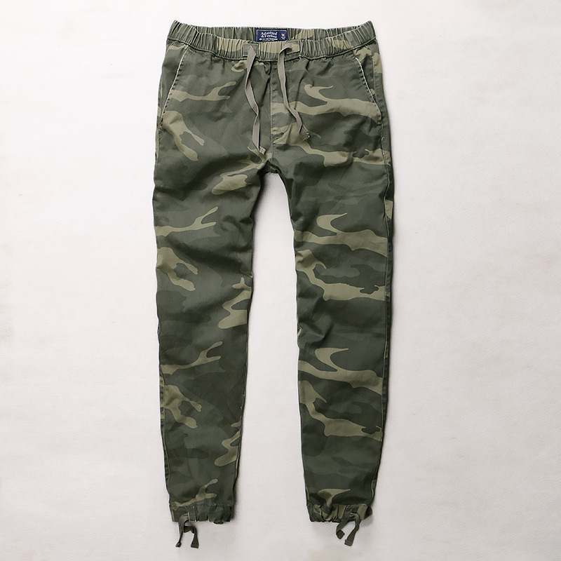 Amejaji Retro Casual Pants Men's Sports Camouflage Pants Slim-Fit Jogger Pants Wholesale in Stock