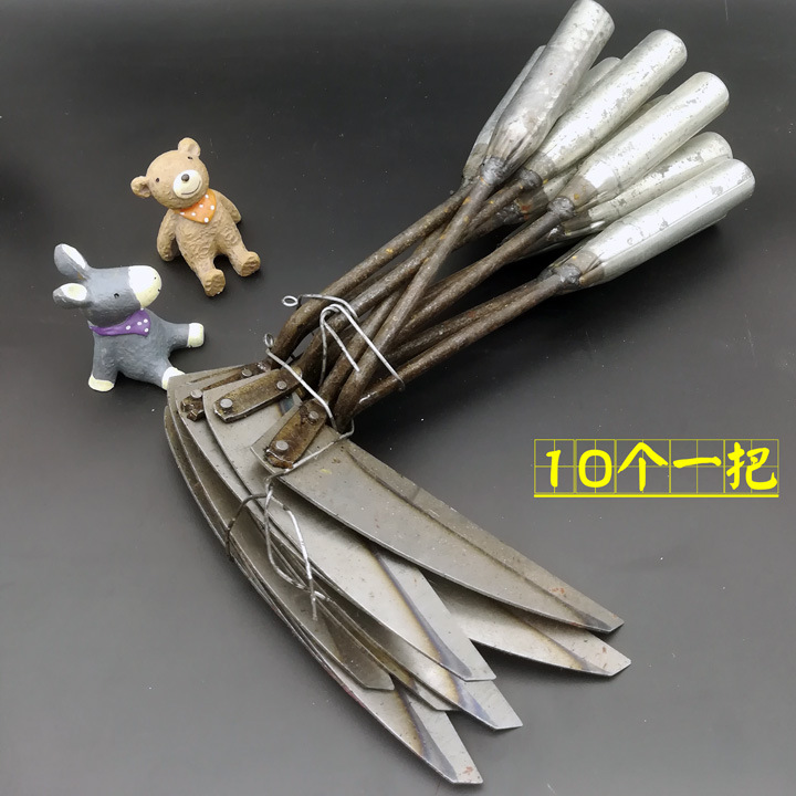 N2135 Hoz del hogar flor azada Rake pequeña azada necesidades diarias 2 yuanes segunda compra de suministros de la tienda de yuanes