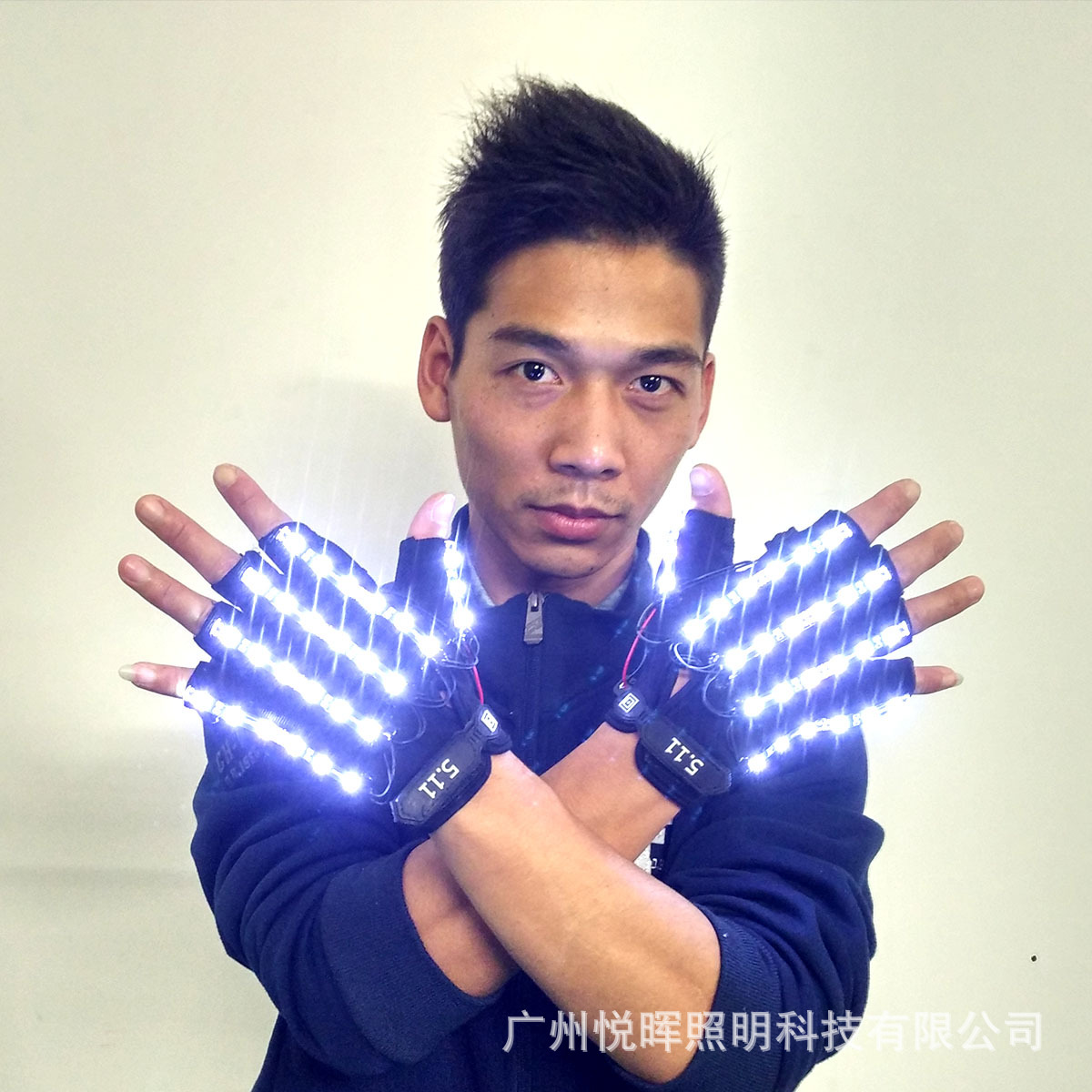 Nuevo LED luminoso guantes coloridos multicolor LED guantes etapa bar rendimiento traje mascarada Accesorios
