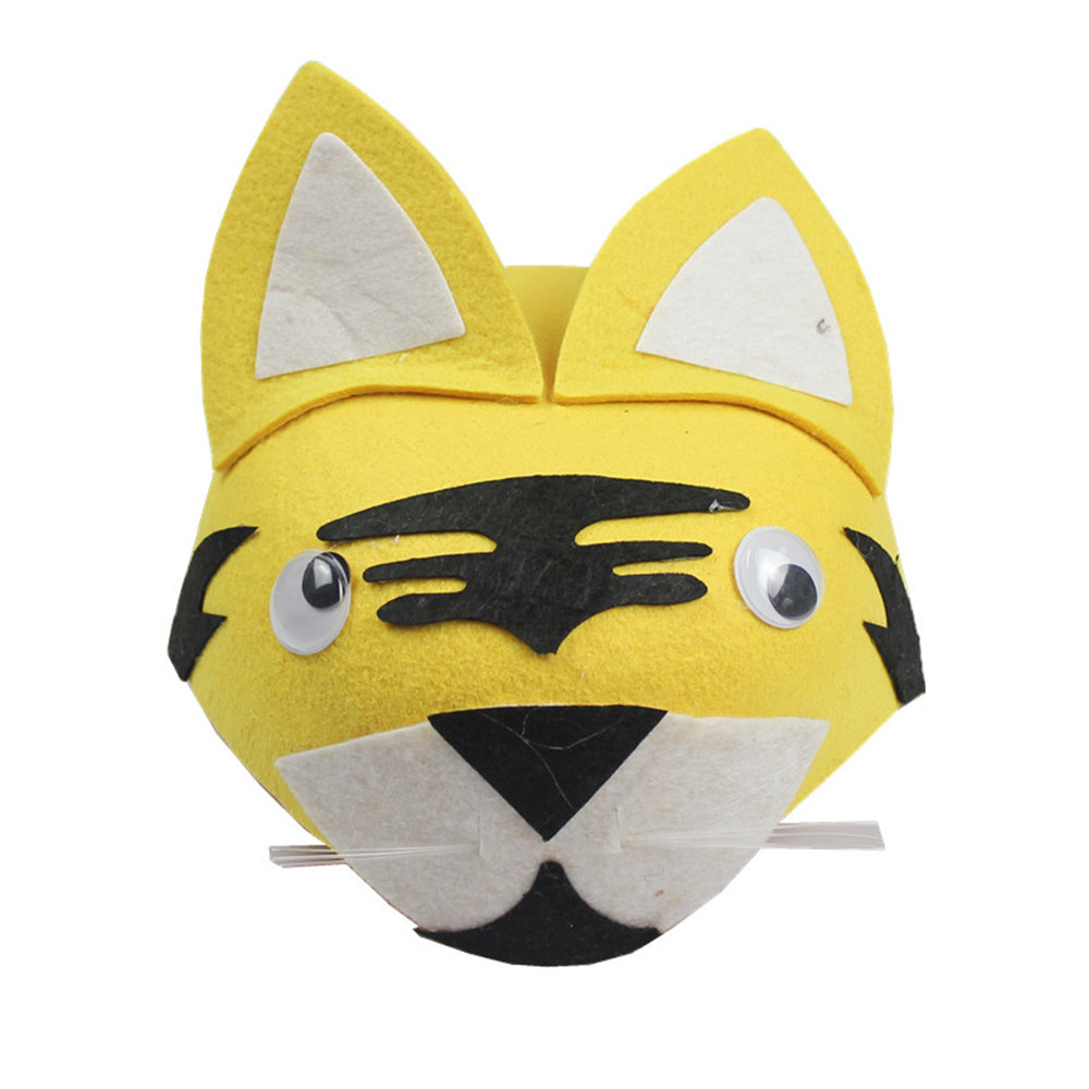 1 61 kindergarten rendimiento fiesta vestir cos apoyos no tejido de dibujos animados animal sombrero