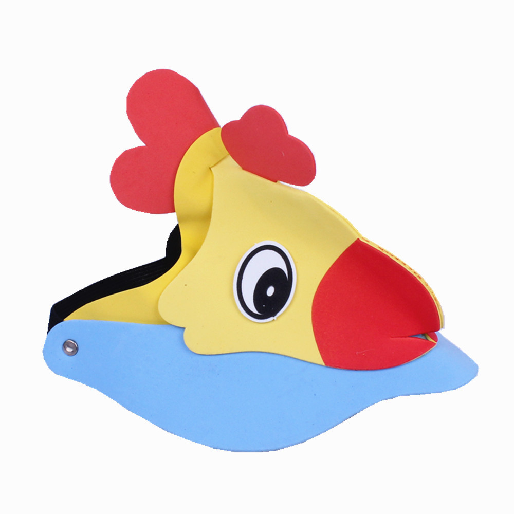 Día del niño Eva sombrero para el sol actividades entre padres e hijos dibujos animados animal tocado doce tocado del zodiaco