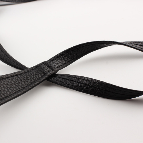 Eufina Korean Version Women's PU Faux Leather Waist Strap High-Quality Painted Knot Belt Casual Long Length Belt