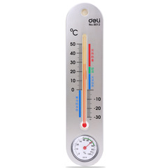 DeLi Thermometer Hygrometer 9013 Indoor/Outdoor Home High Precision Children Baby Room Desktop Creative Wall Mounted