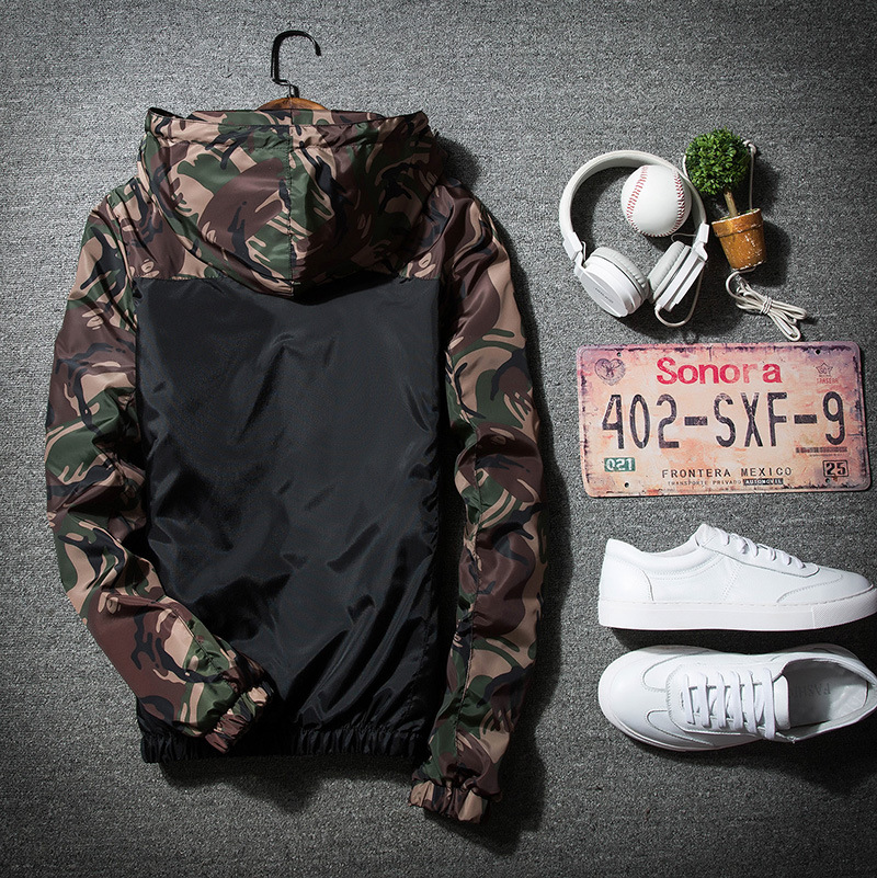 Chaqueta de los hombres primavera y otoño nuevos hombres casual chaqueta delgada estilo coreano SLIM-Fit abrigo mapache moda 538