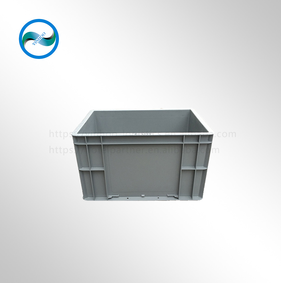 物流塑料周转箱欧标带卡片槽汽配箱EU4322加厚收纳整理料箱