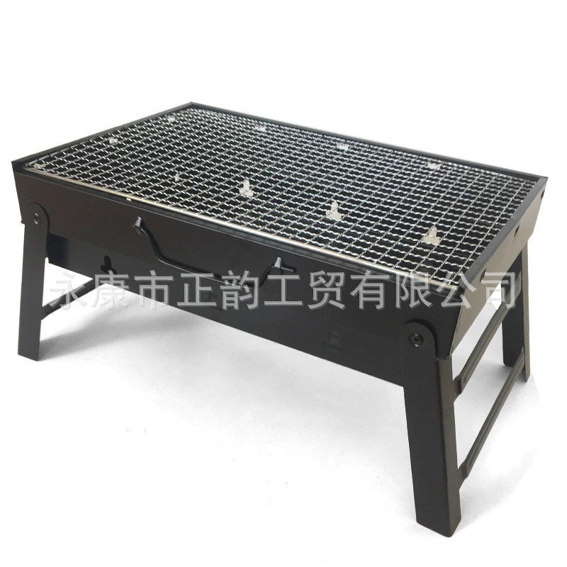 Zhengyun большой черный гриль для барбекю Открытый угольная печь переноска гриль для барбекю