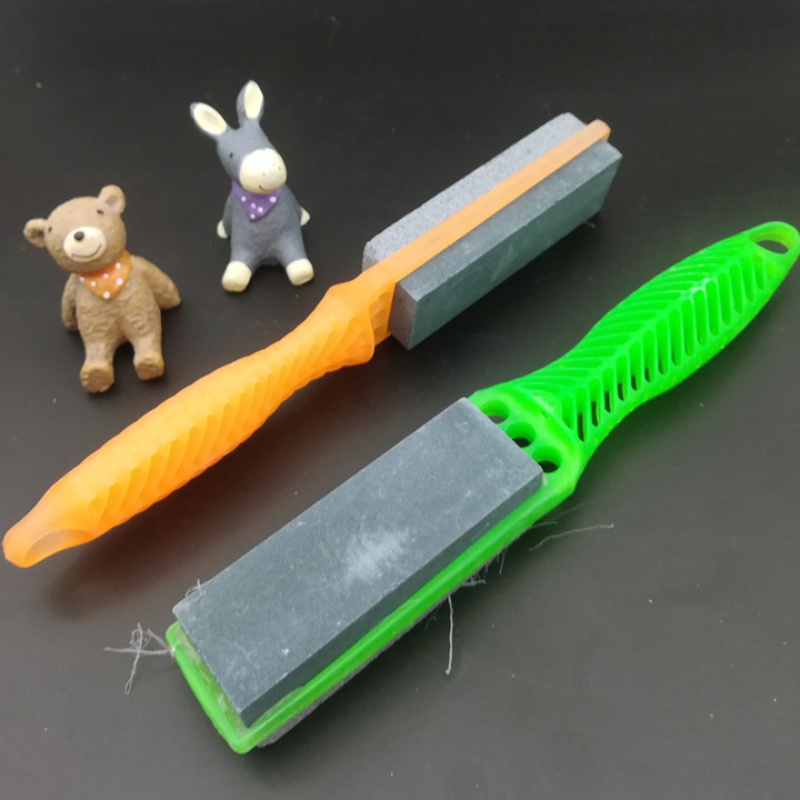 E1135 mango afilador de cuchillo de mano afilador de cuchillo de mano de uso diario tienda de departamentos binaria suministro al por mayor