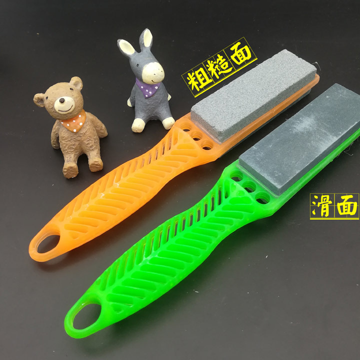 E1135 mango afilador de cuchillo de mano afilador de cuchillo de mano de uso diario tienda de departamentos binaria suministro al por mayor