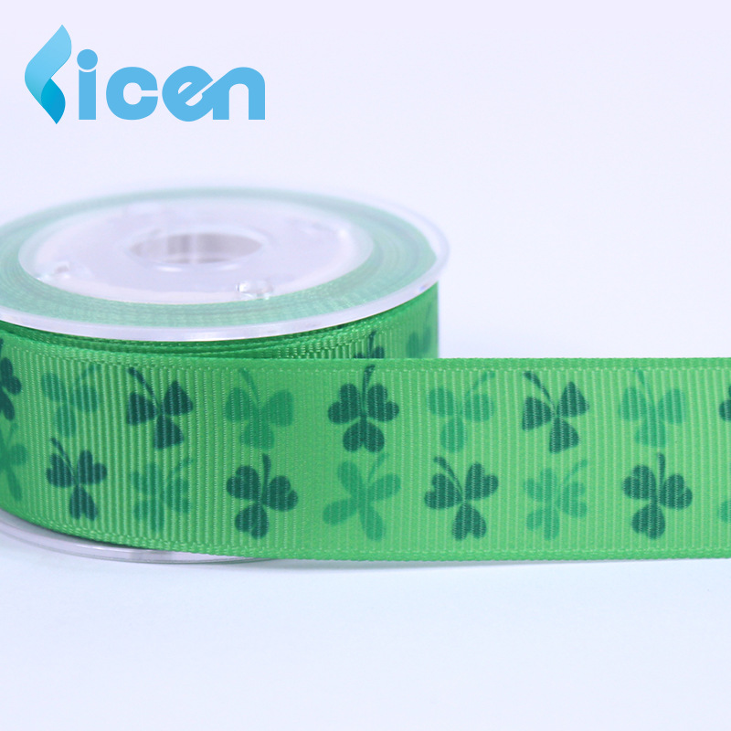 2.2CM threaded ribbon St. Patrick's Day series decorative ribbon heat transfer webbing ribbon ribbon 3