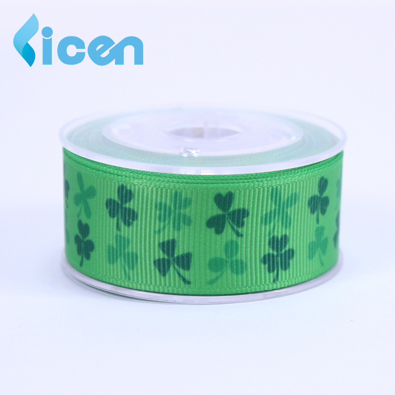 2.2CM threaded ribbon St. Patrick's Day series decorative ribbon heat transfer webbing ribbon ribbon 5