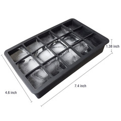 Amazon Silicone Ice Tray Silicone 15-Cell Ice Tray Silicone Ice Box Fifteen Piece Silicone Ice Tray