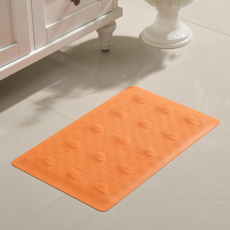 Directo de fábrica Shell de goma baño ducha antideslizante estera impermeable alfombra del piso del hogar inodoro alfombra del piso anti-caída con ventosa
