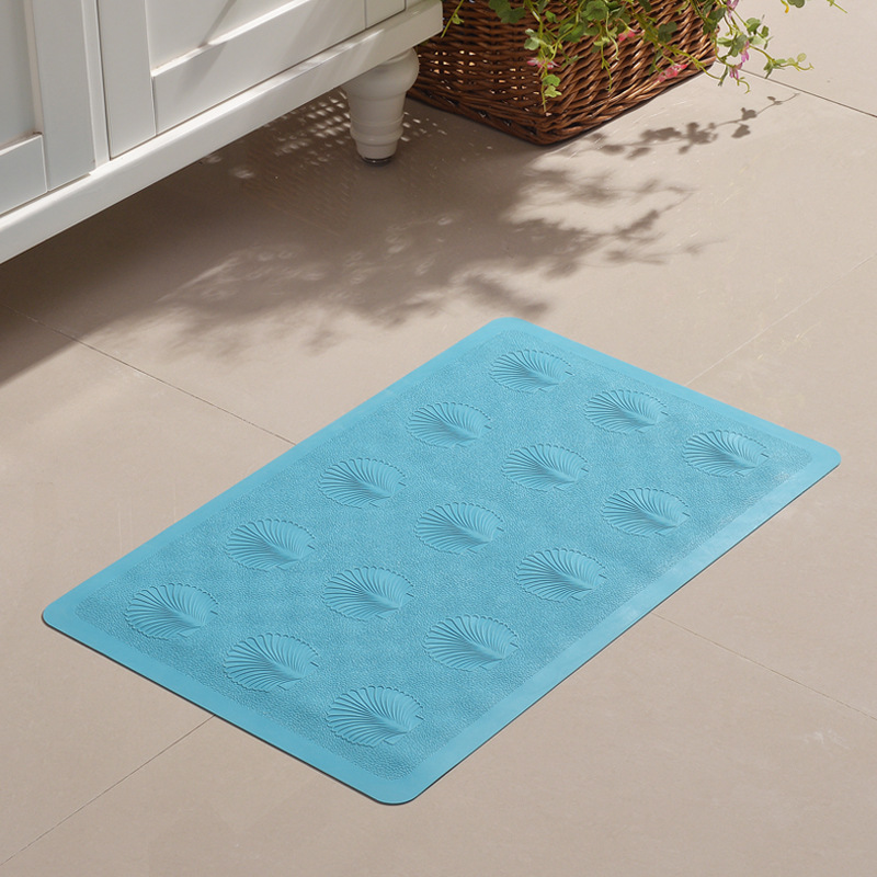 Directo de fábrica Shell de goma baño ducha antideslizante estera impermeable alfombra del piso del hogar inodoro alfombra del piso anti-caída con ventosa