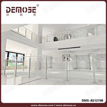 无框玻璃栏杆宽敞设计预埋钢化玻璃不锈钢U槽阳台护栏