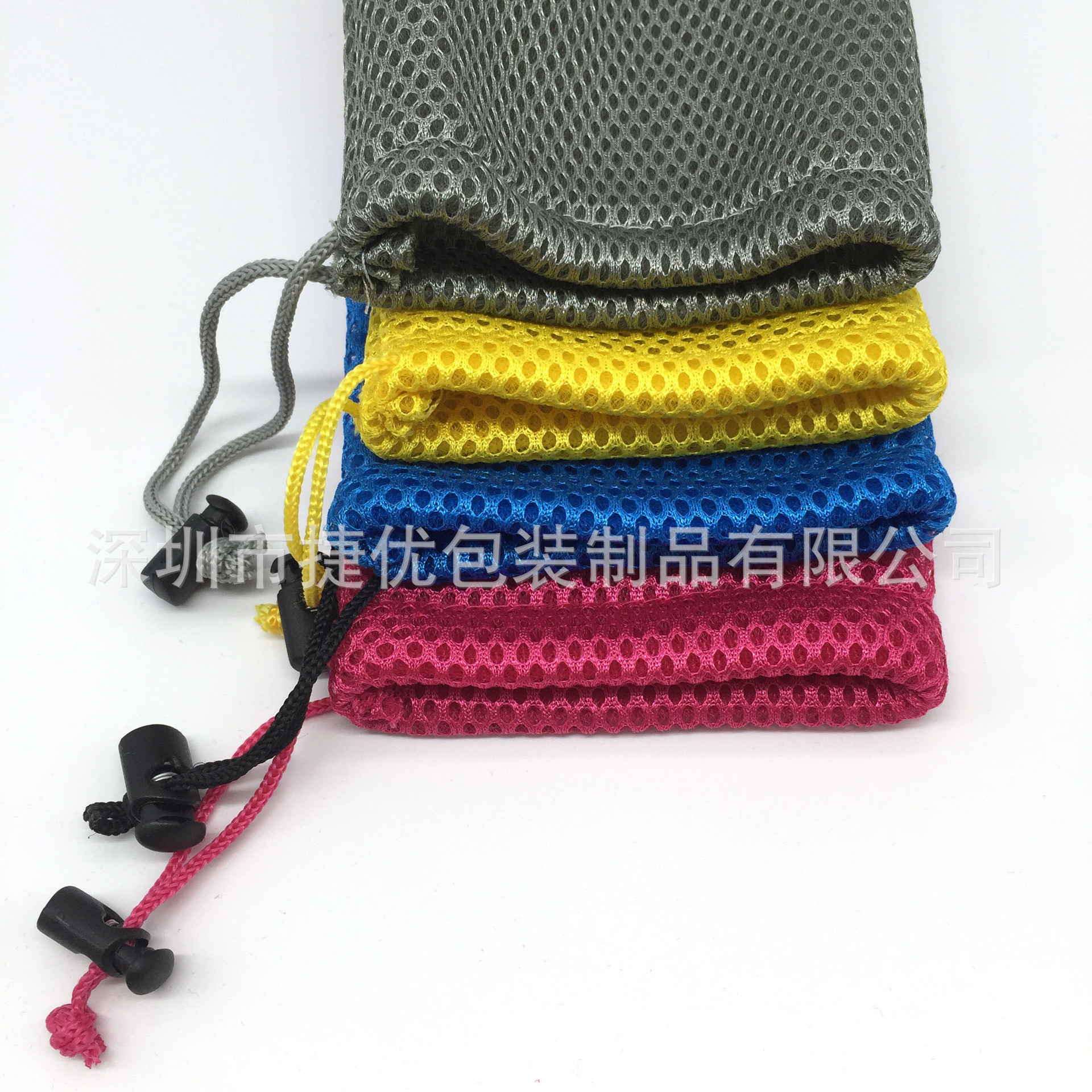 新款推荐 移动电源三明治网布袋 束口网布袋 移动电源网袋