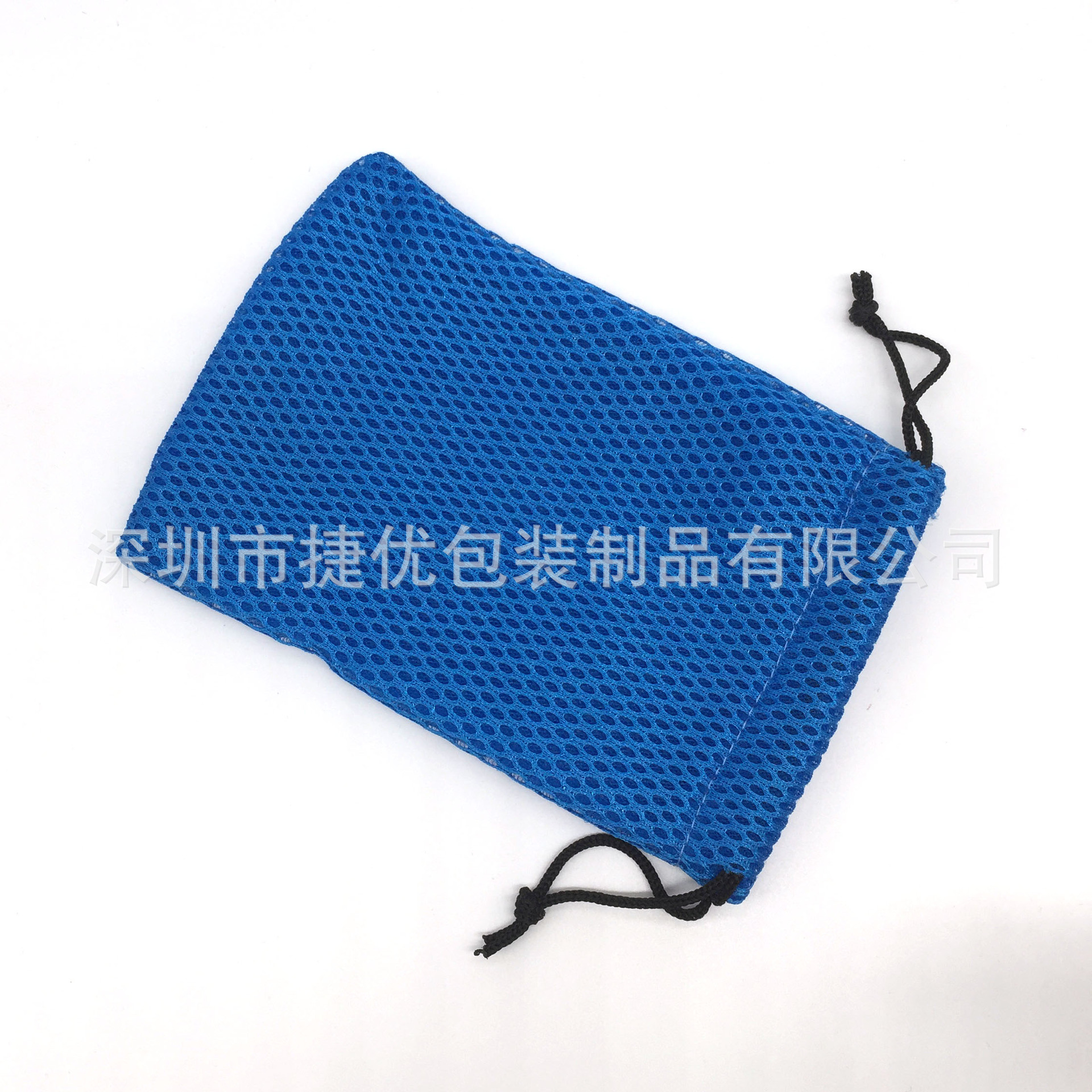 现货加厚三明治移动电源收纳网袋 充电宝网布袋 抽绳束口网袋