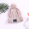 Headphones, keep warm detachable knitted hat, bluetooth