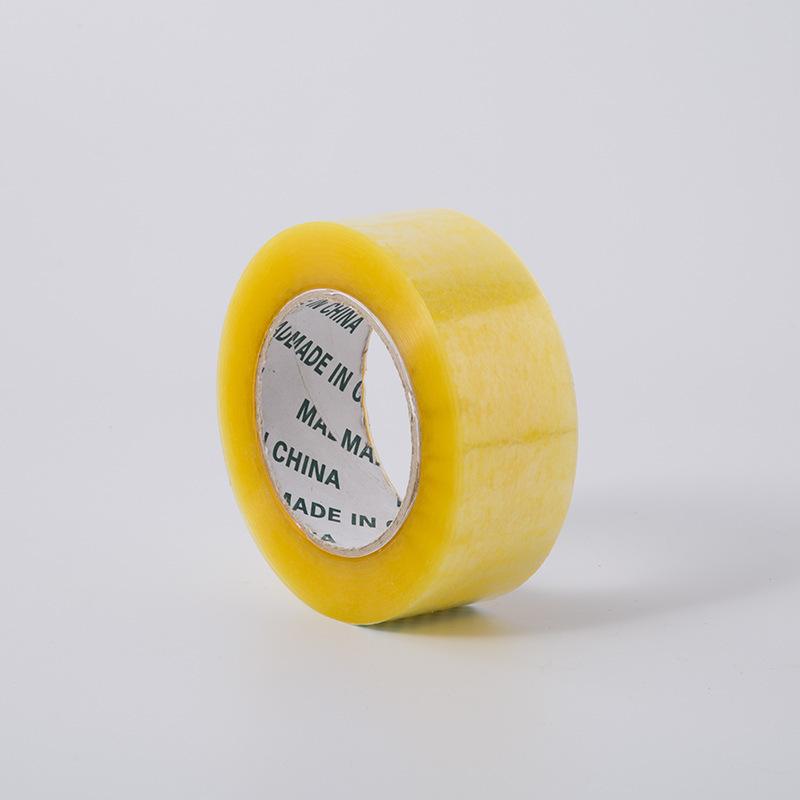 Sellado transparente cinta de papel palabras de advertencia Impresión de cinta de embalaje de fábrica al por mayor 4,5*2,3 cinta de sellado amarillo