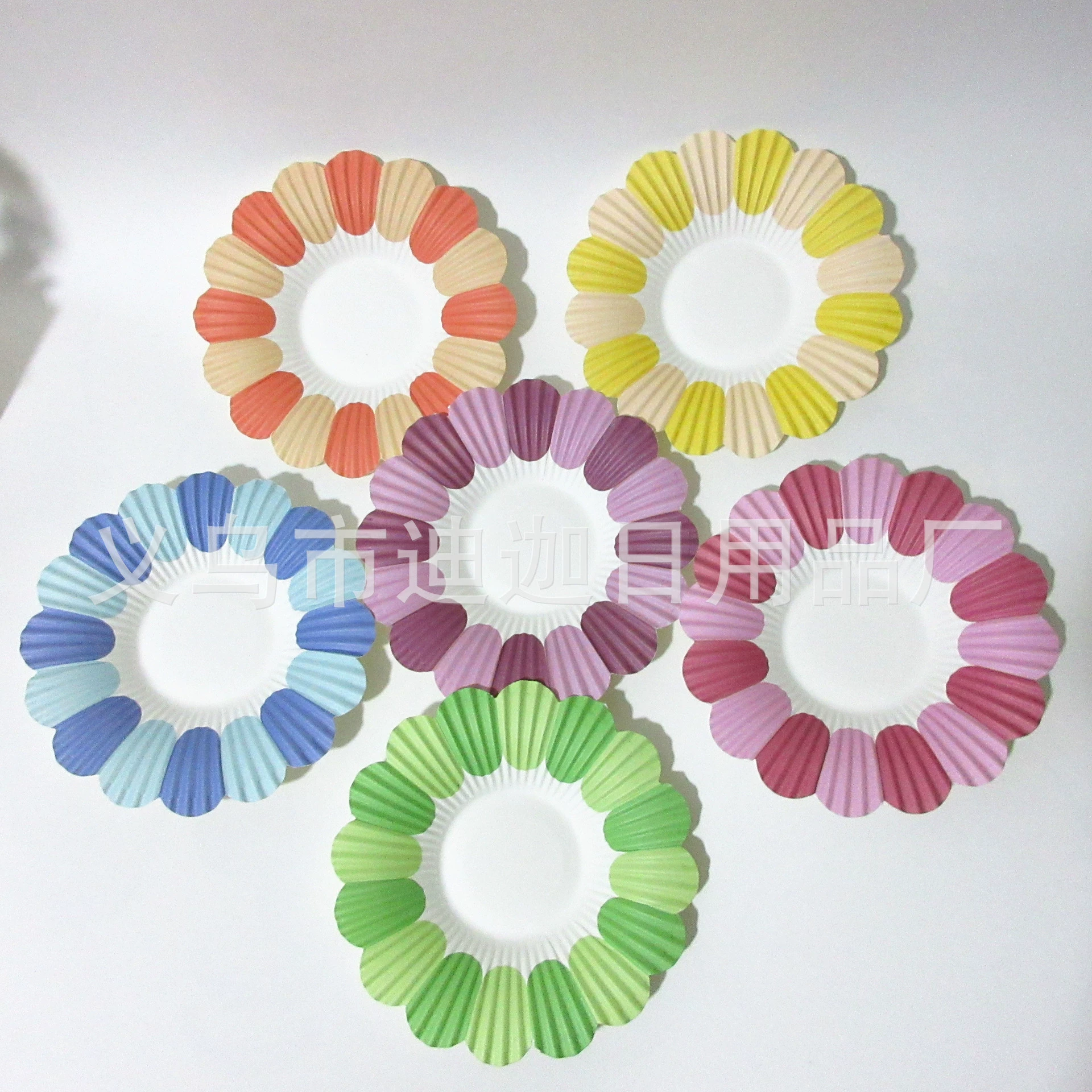 Одноразовая бумажная тарелка для цветов специальной формы, бумажная миска, детский сад, детская ручная работа, сделай сам, цветочная бумажная форма, прямая продажа с фабрики