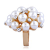 Accessory, fashionable adjustable ring from pearl, factory direct supply, European style, Amazon, on index finger