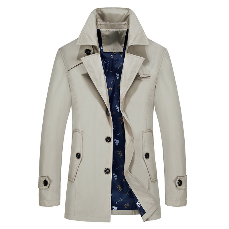 (Special Offer) One-Piece Dropshipping Spring and Autumn Trench Coat Jacket for Men, Slim Fit Youth Coat, Large Size 8XL Dropshipping (Special Offer) One-Piece Dropshipping Spring and Autumn Trench Coat Jacket for Men, Slim Fit Youth Coat, Large Size 8XL Dropshipping