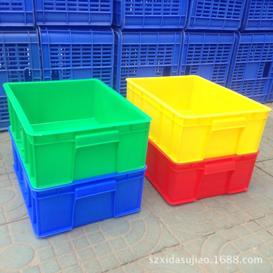 厂家供应5号 PE塑料框塑料箱  仓库物料周转箱 可配箱盖