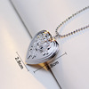 Taoxin three -dimensional relief rose DIY phase box Floating Locket stainless steel necklace foreign trade jewelry