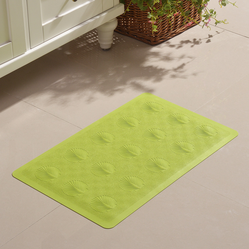 Directo de fábrica Shell de goma baño ducha antideslizante estera impermeable alfombra del piso del hogar inodoro alfombra del piso anti-caída con ventosa