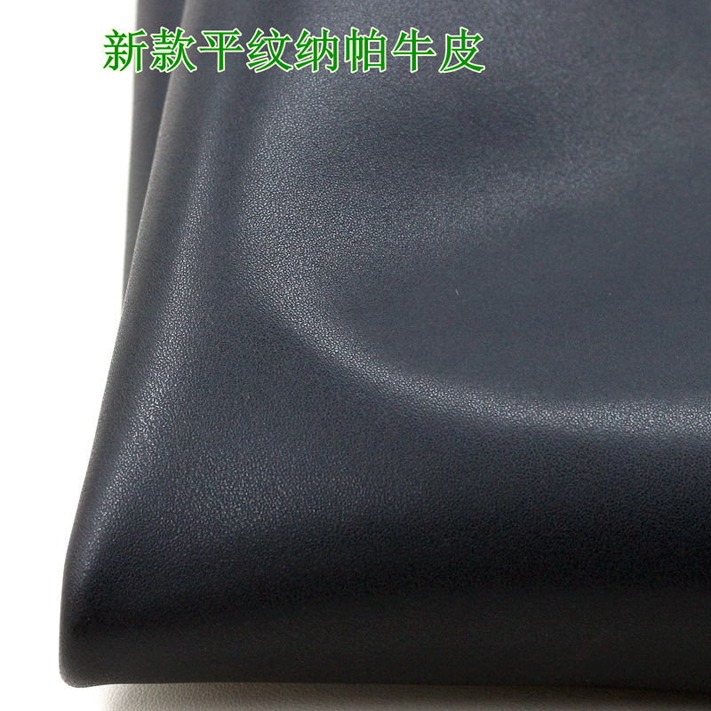 Nappa Cowhide Second Layer Plain Weave South African Pattern 1.6-2.0 Thick Peritoneal Leather Belt Bag in Stock High-Quality Yellow Cowhide