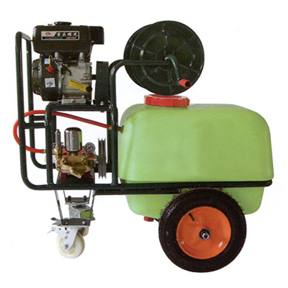 迪利手推式洒水车苗圃杀菌除虫打药机100L汽油喷药车喷雾机高效