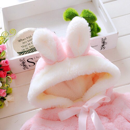 Children's clothing for girls, autumn and winter outfits for cute baby girls, warm-lined coats for infants aged 0-1-2-3 years, princess baby clothes