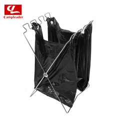 Outdoor household garbage bag holder debris storage rack hanger foldable portable storage iron bracket