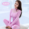 Lace thermal underwear, keep warm trousers, set