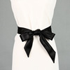 Extra-long waist belt with bow, clothing, accessory, dress, wholesale
