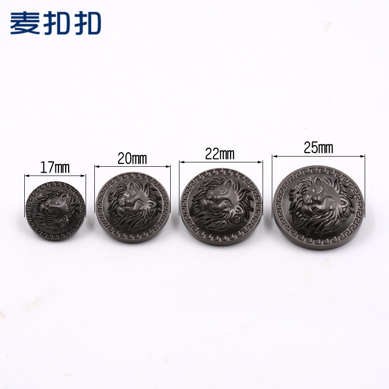 Golden Coat Button Button British Embossed Men's Suit Buckle Metal Button Suit Buckle Coat Buckle Woolen Buckle