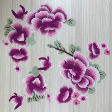 创豪绣品现货水溶牡丹 彩色领花 蕾丝花边民族风厂家直销量多优惠