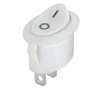 椭圆形船型开关KCD1-101-9黑 翘板开关 三脚两档 电源开关