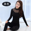 Lace thermal underwear, keep warm trousers, set