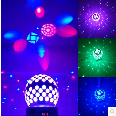 LED灯笼图案激光魔球KTV包房酒吧声控爆闪舞台婚庆镭射灯光