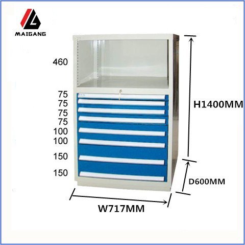 麦冈MG-DZ012组合移动多抽工具柜铁皮柜储物柜抽屉式重型工具柜