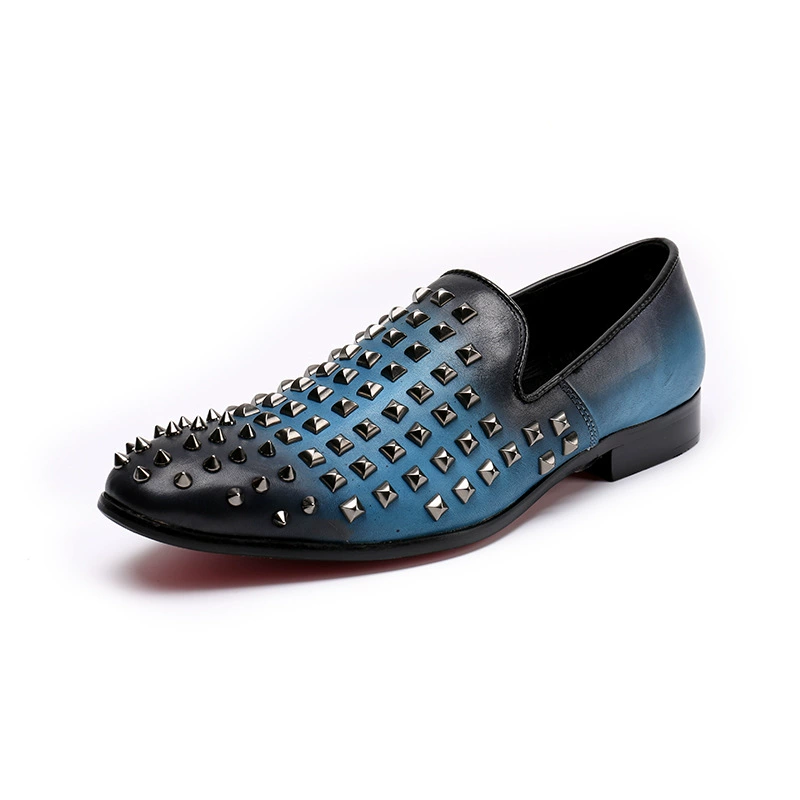 Новая летняя кожаная обувь 2017 года, обувь в горох с крокодилым узором, Мужская обувь из натуральной кожи, дышащие модные корейские повседневные лоферы, мужская обувь