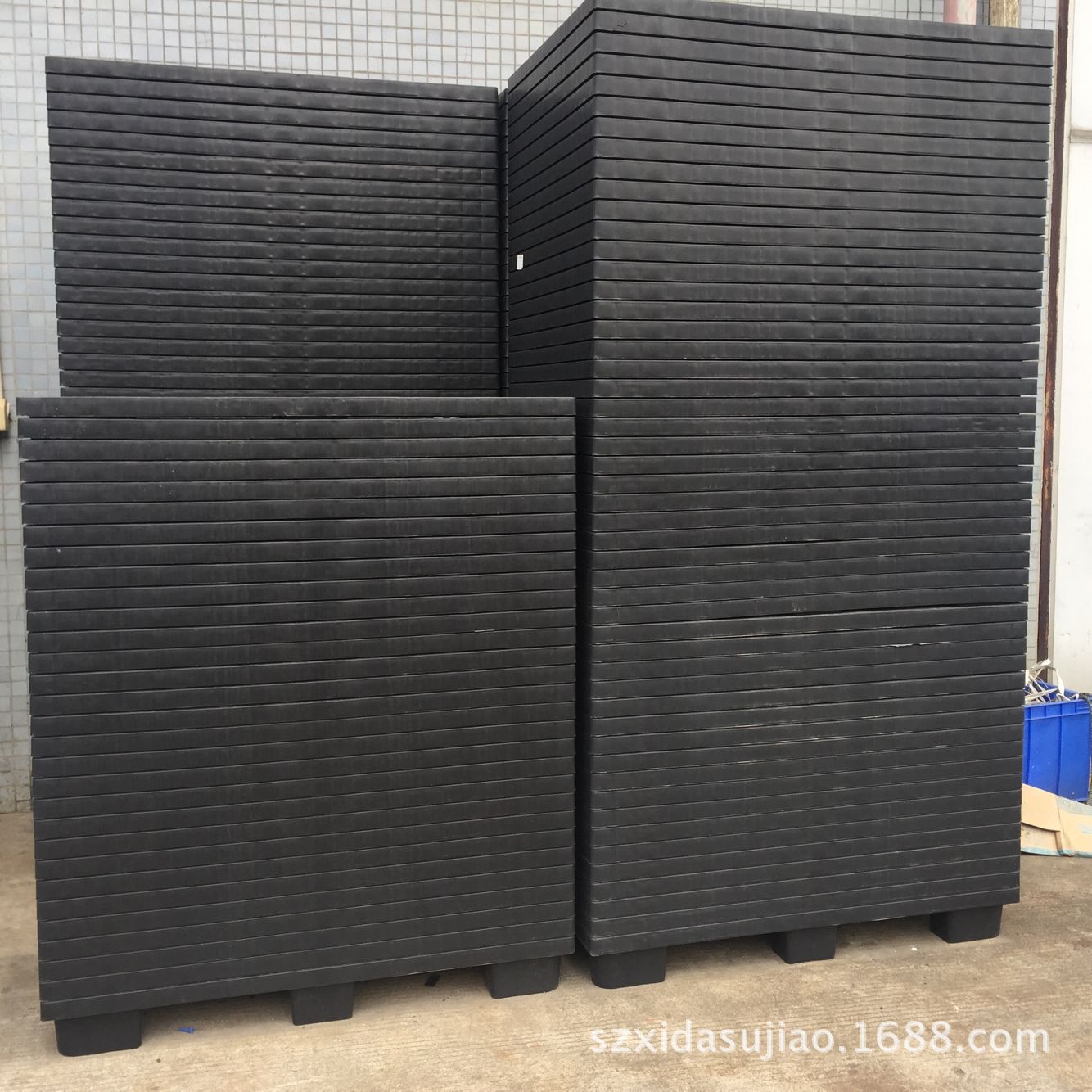 批发1008 网格九脚车间塑料卡板物流出口托盘