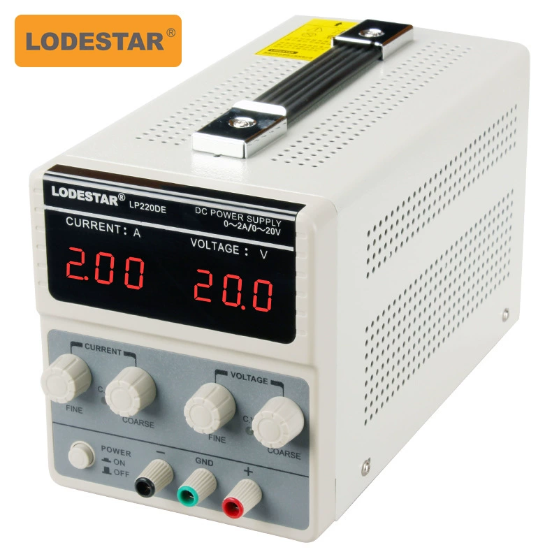 Регулируемый источник питания постоянного тока LODESTAR/Leda LP220DE 20V2A Защита от перегрузки источника постоянного тока