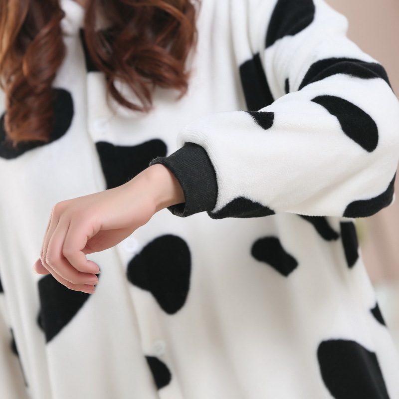 FUENTE Fábrica al por mayor pareja niños de dibujos animados animal de una sola pieza pijamas de franela Otoño e Invierno engrosada dinosaurio cálido