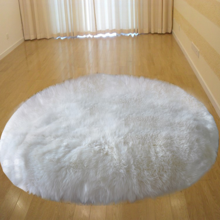 皮毛一体羊毛卧室客厅瑜伽地垫批发纯羊毛飘窗地毯沙发垫家用