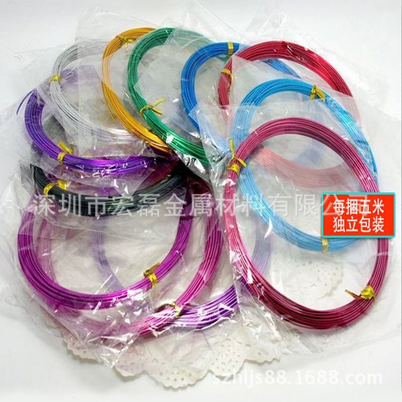 厂家批发彩色氧化批花铝线工艺自行车手工批发热销