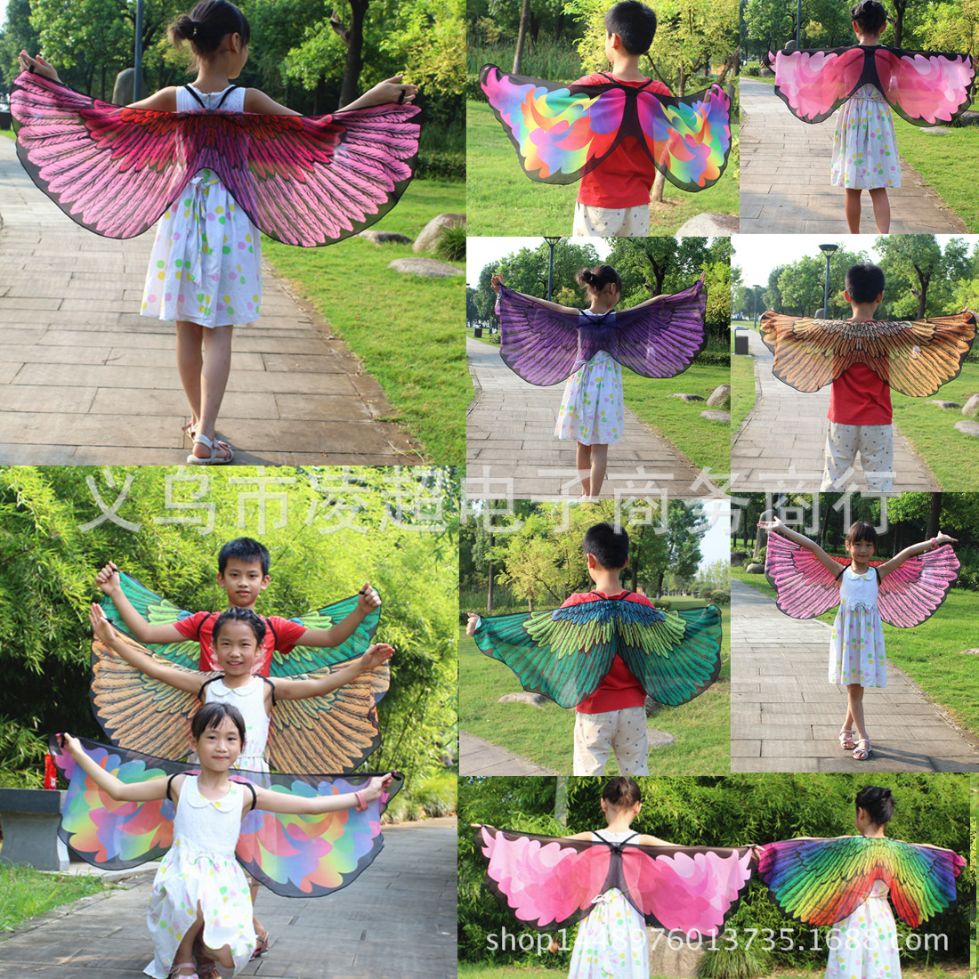 Decorative Products European and American small wings children's version feather wings activity cloak ball jewelry