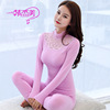 Lace thermal underwear, keep warm trousers, set