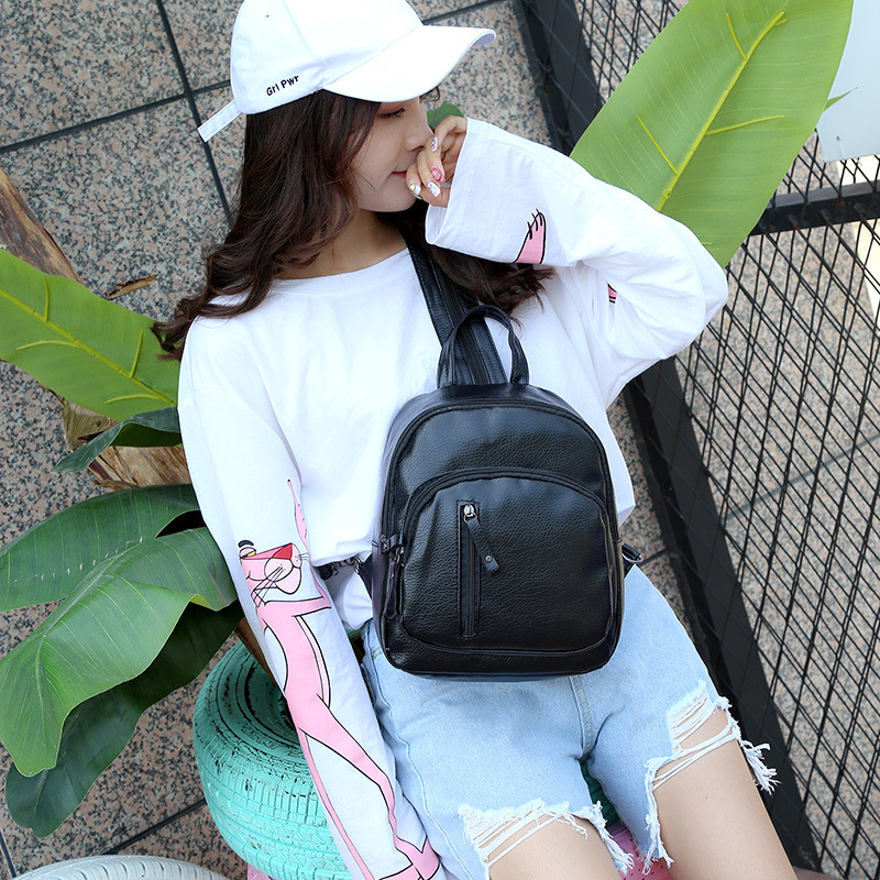 Mochila para mujeres coreanas, moda, estilo casual, mochila simple, mochila pequeña, mini pecho.